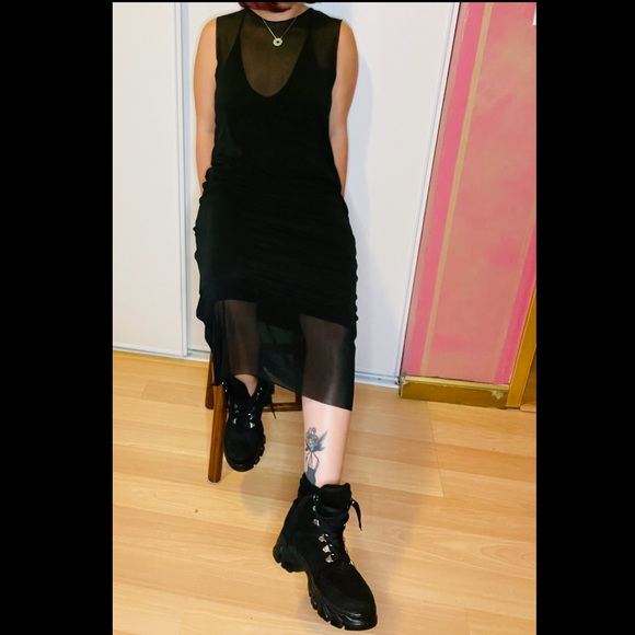 Two Piece: Mesh Cover Slip Dress - Picture 11 of 16